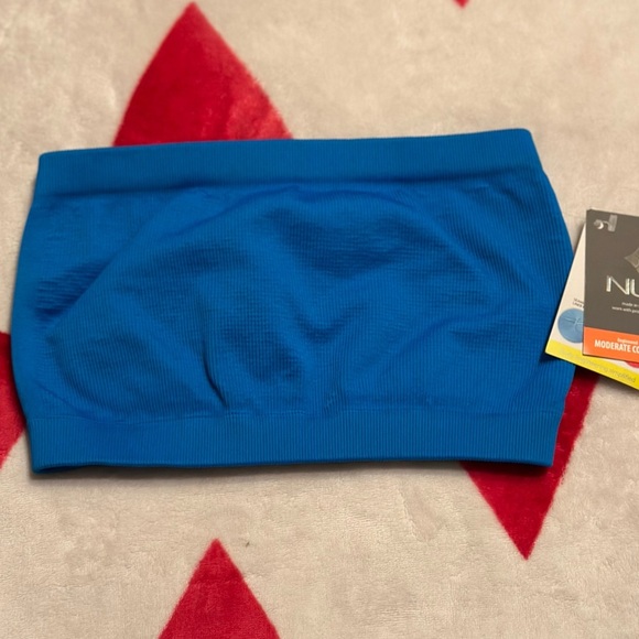NWT NUX Maya Bandeau Sports Bra color Sea Breeze - Picture 1 of 7